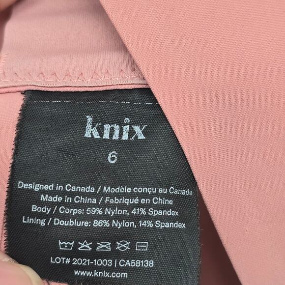 Knix Sports Bra Wireless Comfort Support Mauve Size 6 High Impact Athleisure - Picture 5 of 6